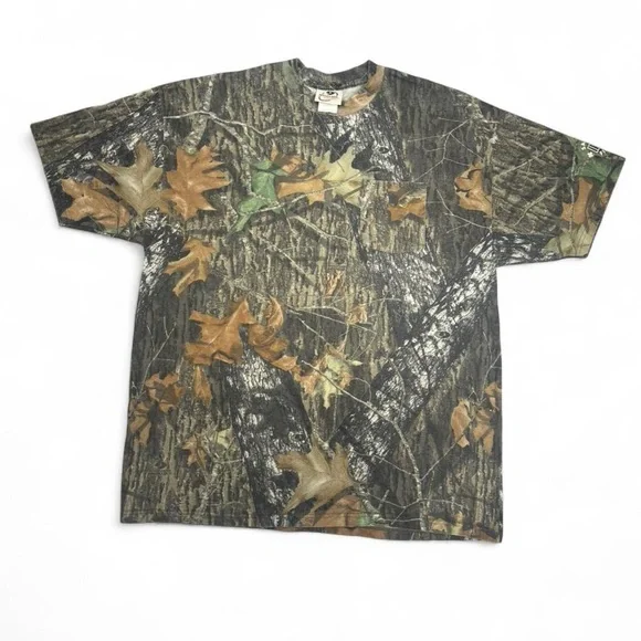 Mossy Oak Woodland Camo Men's Tee - Picture 1 of 4
